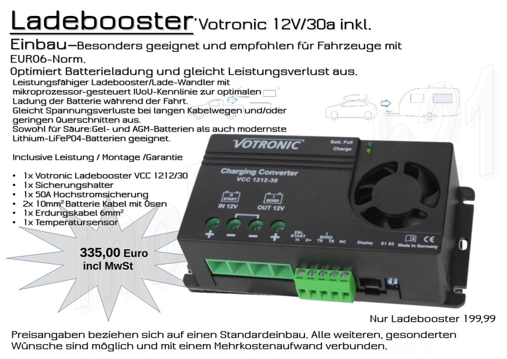 Ladebooster Vcc12-12/30 Votronic