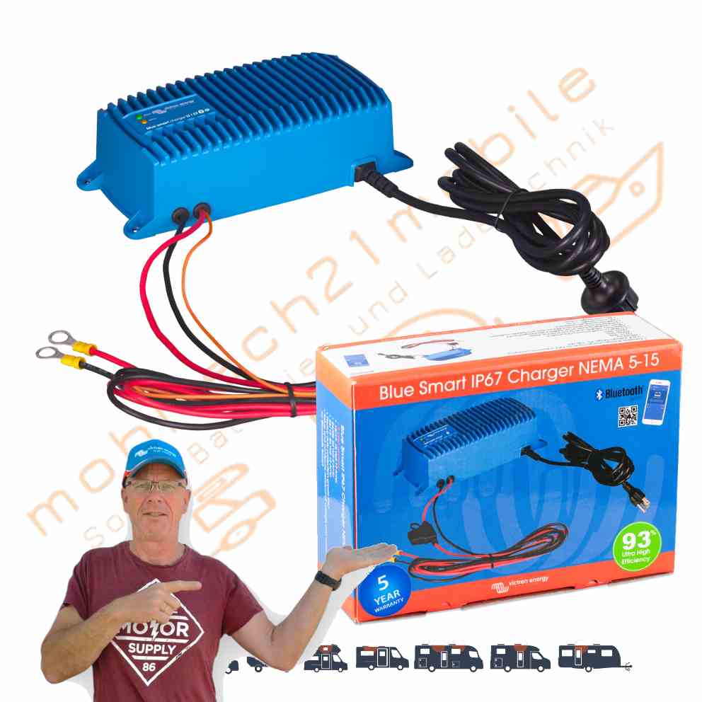 Victron Blue Smart IP67 Ladegerät 12/17 Amp – Perfekter Ersatz für Ihr EBL-Netzladegerät im Wohnmobil!